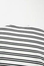 Cargar imagen en el visor de la galería, Black Stripe Print Open Front Duster Cardigan
