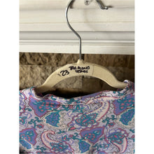 Load image into Gallery viewer, Vintage Sears Women's Lavender Paisley Maxi Nightgown - Relaxed Fit Zip Up
