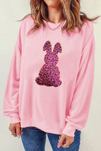 Load image into Gallery viewer, Pink Cheetah Easter Rabbit Graphic Sweatshirt
