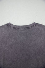 Load image into Gallery viewer, Medium Grey TEXAS Steer Head Graphic Mineral Wash Oversized T Shirt
