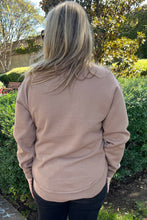 Load image into Gallery viewer, Dark Khaki GOBBLE Letter Graphic Thanksgiving Shift Sweatshirt
