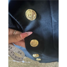 Load image into Gallery viewer, Authentic Military Jacket with Epaulets Navy and Gold Gold Buttons
