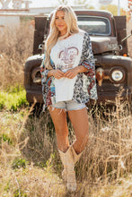 Load image into Gallery viewer, Multicolour Asymmetric Printed Patchwork Sleeve Peace Desert Graphic Top
