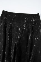 Cargar imagen en el visor de la galería, Black Faux Leather Splits High Waist Leggings
