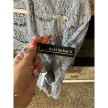 Load image into Gallery viewer, Brand New Vintage R&amp;M Richards Silver Sheer Sparkly Lace Jacket
