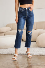 Load image into Gallery viewer, RFM Crop Dylan Full Size Tummy Control Distressed High Waist Raw Hem Jeans
