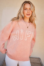 Cargar imagen en el visor de la galería, And The Why WIFEY &amp; Heart Round Neck Sweater
