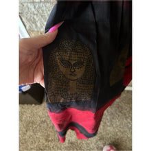 Load image into Gallery viewer, Vintage One Size 100% Cotton Red &amp; Black Egyptian Striped Relaxed Two Piece Set
