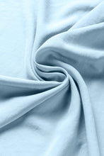 Load image into Gallery viewer, Sky Blue Off Shoulder Ruched Bust Sheer Slit Maxi Dress
