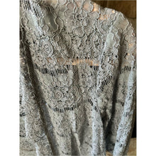 Load image into Gallery viewer, Brand New Vintage R&amp;M Richards Silver Sheer Sparkly Lace Jacket
