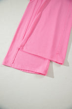 Cargar imagen en el visor de la galería, Sachet Pink Solid Cover Oversize Tee Pocketed Casual Pants 2pcs Outfit
