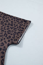 Cargar imagen en el visor de la galería, Brown Plus Size Leopard Short Set
