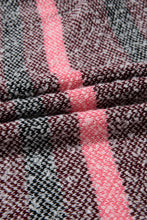 Load image into Gallery viewer, Multicolour Color Block Striped Side Slit Open Front Cardigan
