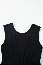 Cargar imagen en el visor de la galería, Black Open Back Wide Leg Jumpsuit
