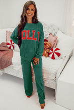 Cargar imagen en el visor de la galería, Evergreen JOLLY Corded Long Sleeve Top and Pockets Pants Set
