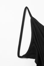 Load image into Gallery viewer, Black Spaghetti Straps Wrapped Beach Cover Up
