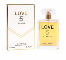Load image into Gallery viewer, Long Lasting Love 5 Classic For Women With Notes of Ylang-Ylang, Neroli, Bergamot &amp; Lemon 3.4 Oz/100 ML, Natural Spray
