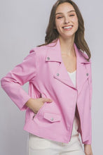 Cargar imagen en el visor de la galería, LOVE TREE Collared Neck Zip Up Jacket
