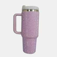 Cargar imagen en el visor de la galería, Rhinestone Stainless Steel Tumbler with Lid and Straw
