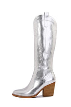 Cargar imagen en el visor de la galería, Melody Metallic Knee High Cowboy Cowgirl Western Boots
