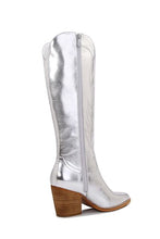 Cargar imagen en el visor de la galería, Melody Metallic Knee High Cowboy Cowgirl Western Boots
